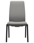 Paloma Leather Silver Grey and Black Base | Stressless Laurel High Back D100 Dining Chair | Valley Ridge Furniture
