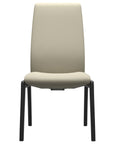 Paloma Leather Light Grey and Black Base | Stressless Laurel High Back D100 Dining Chair | Valley Ridge Furniture