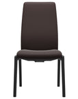Paloma Leather Chocolate and Black Base | Stressless Laurel High Back D100 Dining Chair | Valley Ridge Furniture