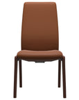 Paloma Leather New Cognac and Walnut Base | Stressless Laurel High Back D100 Dining Chair | Valley Ridge Furniture