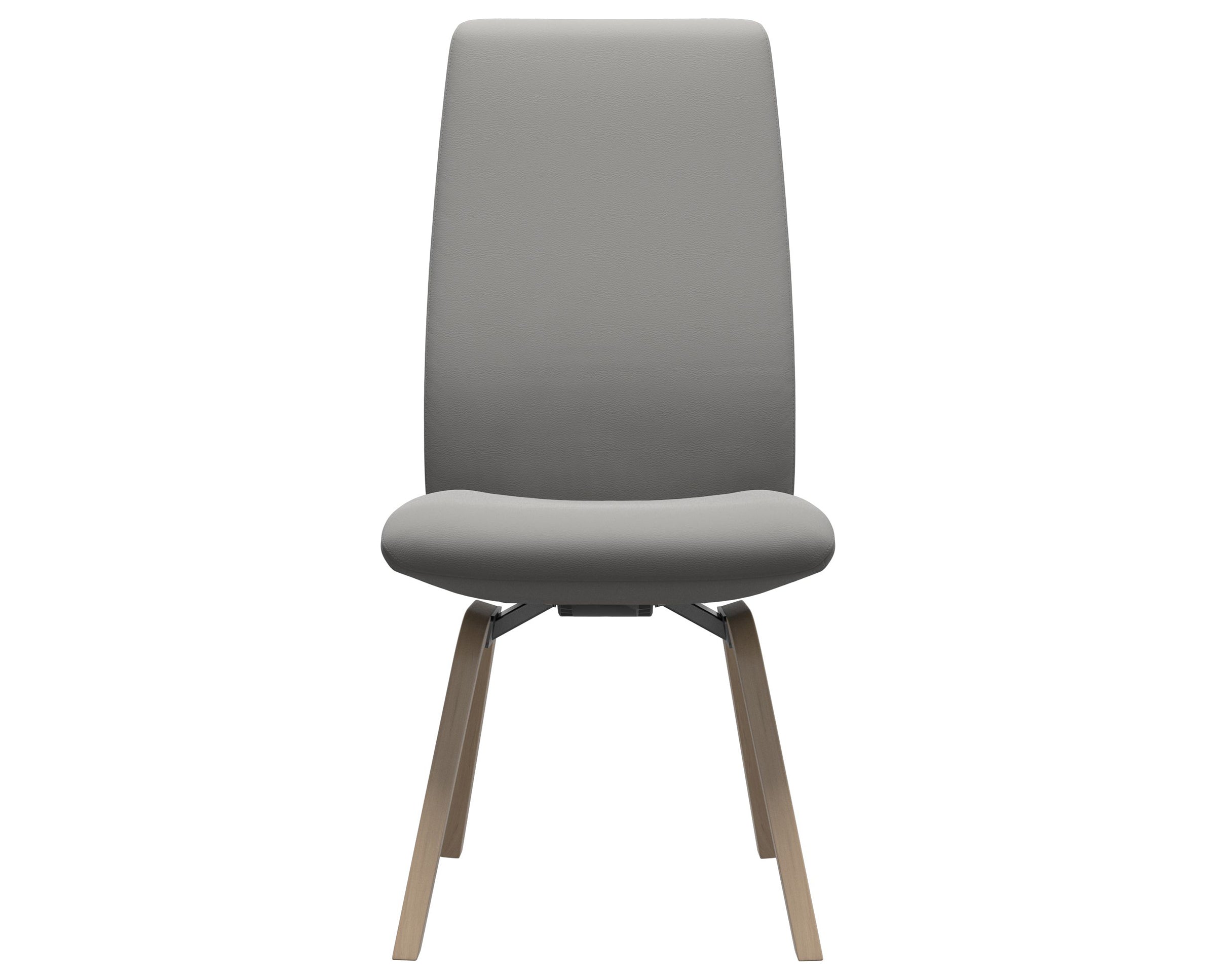 Paloma Leather Silver Grey and Natural Base | Stressless Laurel High Back D200 Dining Chair | Valley Ridge Furniture