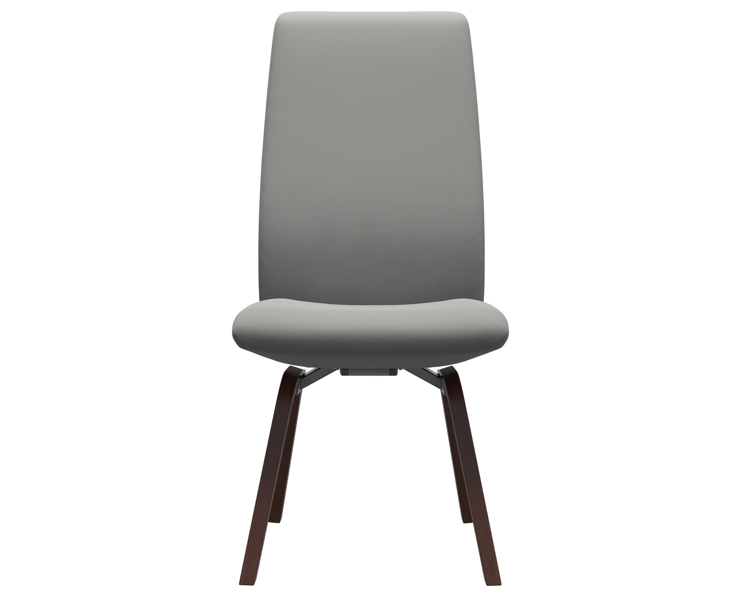Paloma Leather Silver Grey and Walnut Base | Stressless Laurel High Back D200 Dining Chair | Valley Ridge Furniture