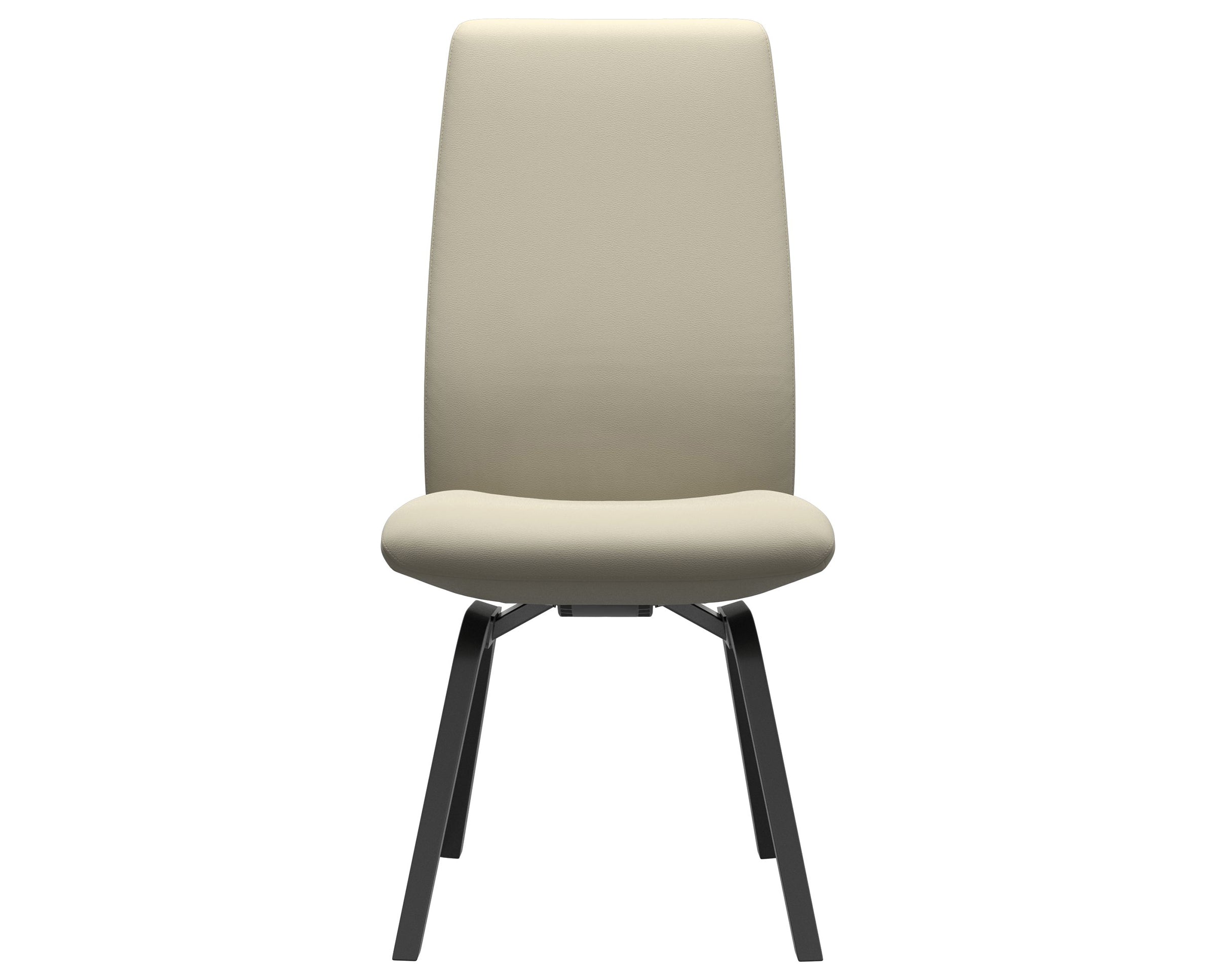 Paloma Leather Light Grey and Black Base | Stressless Laurel High Back D200 Dining Chair | Valley Ridge Furniture
