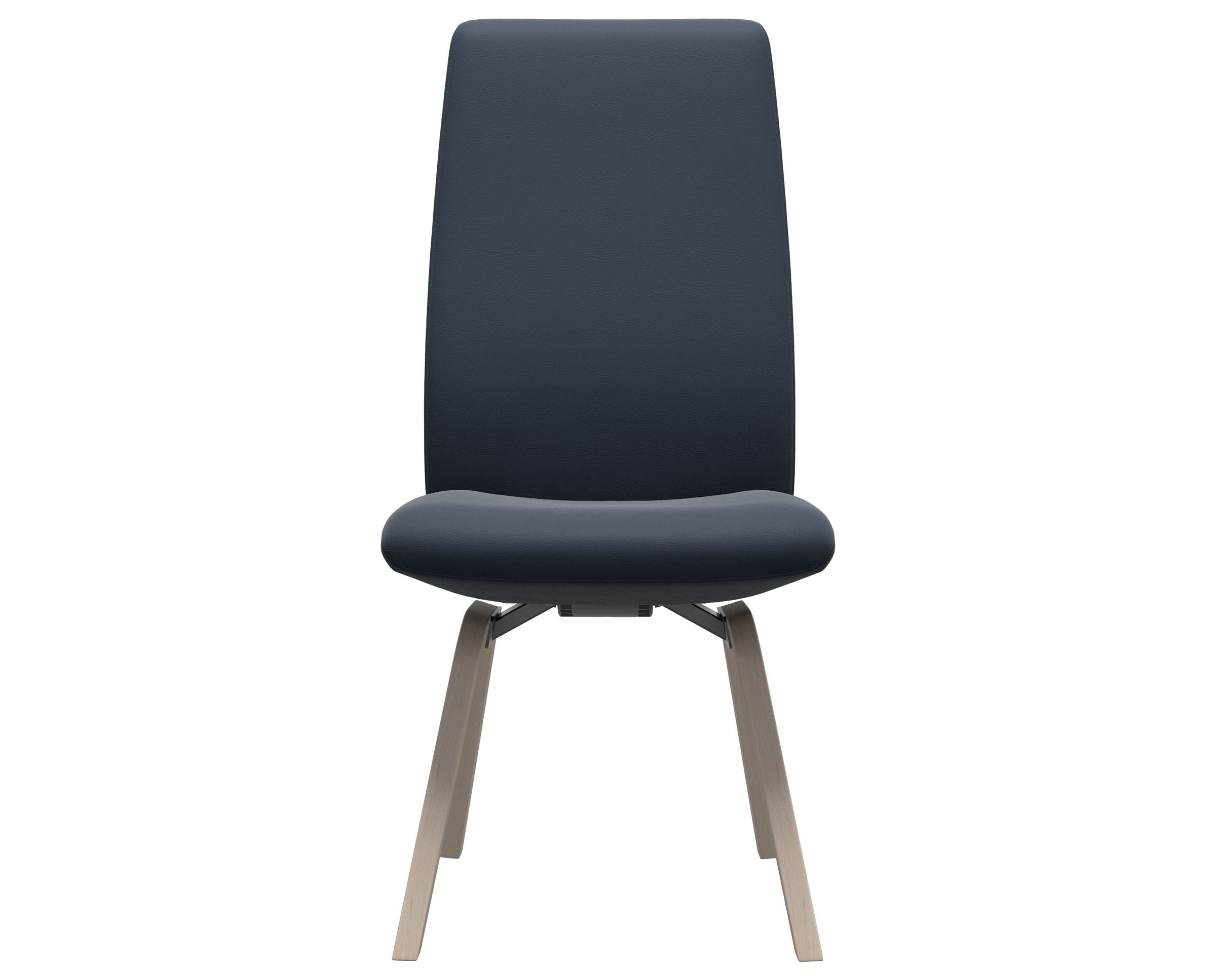 Paloma Leather Oxford Blue and Whitewash Base | Stressless Laurel High Back D200 Dining Chair | Valley Ridge Furniture