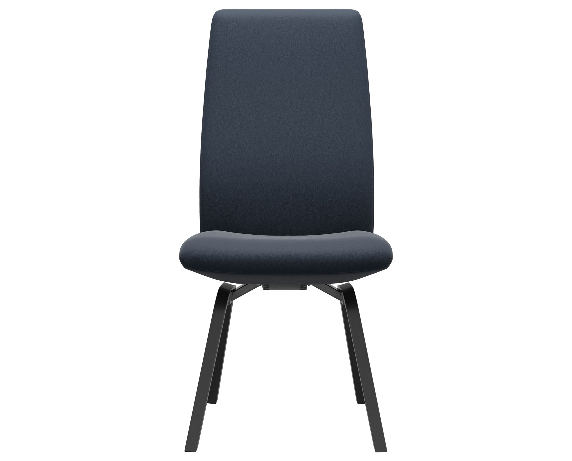 Paloma Leather Oxford Blue and Black Base | Stressless Laurel High Back D200 Dining Chair | Valley Ridge Furniture