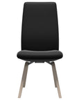 Paloma Leather Black and Whitewash Base | Stressless Laurel High Back D200 Dining Chair | Valley Ridge Furniture