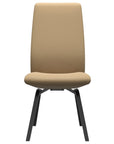 Paloma Leather Sand and Black Base | Stressless Laurel High Back D200 Dining Chair | Valley Ridge Furniture