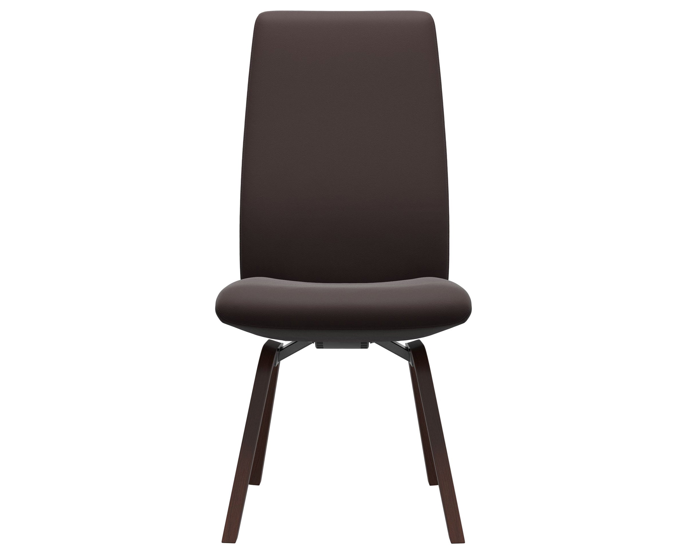 Paloma Leather Chocolate and Walnut Base | Stressless Laurel High Back D200 Dining Chair | Valley Ridge Furniture