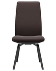 Paloma Leather Chocolate and Black Base | Stressless Laurel High Back D200 Dining Chair | Valley Ridge Furniture