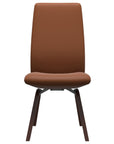 Paloma Leather New Cognac and Walnut Base | Stressless Laurel High Back D200 Dining Chair | Valley Ridge Furniture