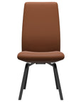 Paloma Leather New Cognac and Black Base | Stressless Laurel High Back D200 Dining Chair | Valley Ridge Furniture