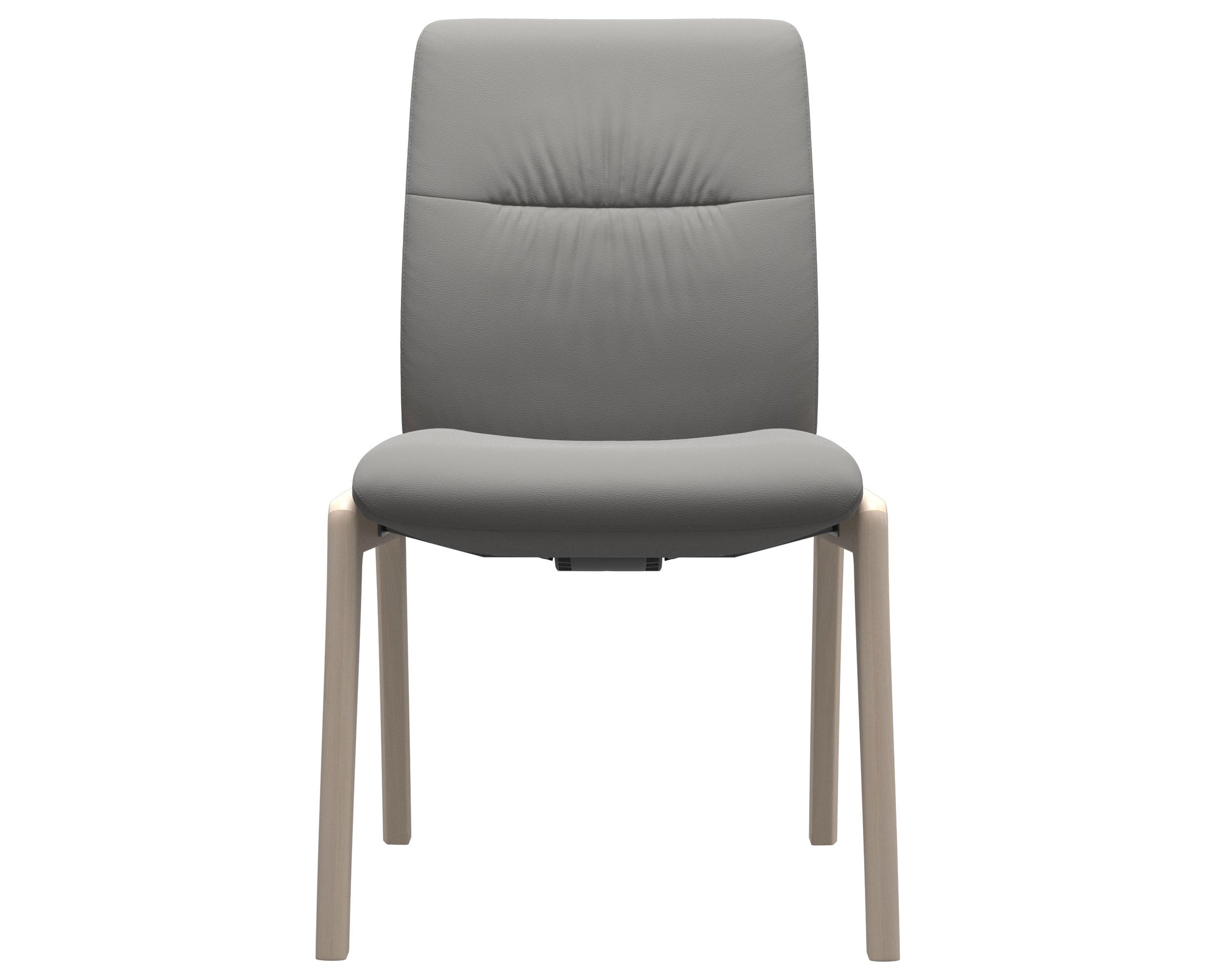 Paloma Leather Silver Grey and Whitewash Base | Stressless Mint Low Back D100 Dining Chair | Valley Ridge Furniture