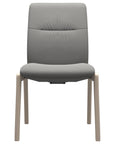 Paloma Leather Silver Grey and Whitewash Base | Stressless Mint Low Back D100 Dining Chair | Valley Ridge Furniture