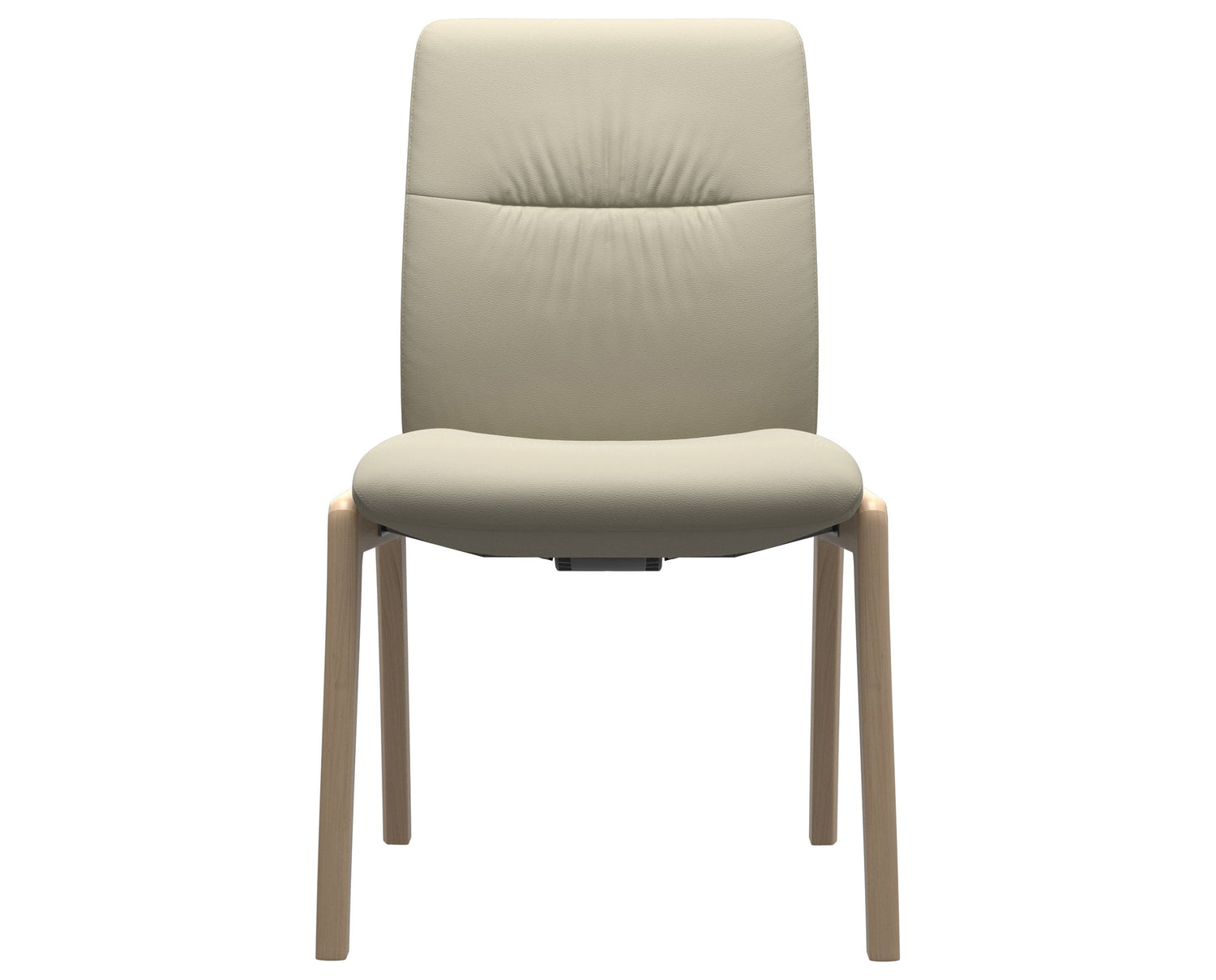 Paloma Leather Light Grey & Natural Base | Stressless Mint Low Back D100 Dining Chair | Valley Ridge Furniture