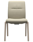 Paloma Leather Light Grey and Whitewash Base | Stressless Mint Low Back D100 Dining Chair | Valley Ridge Furniture