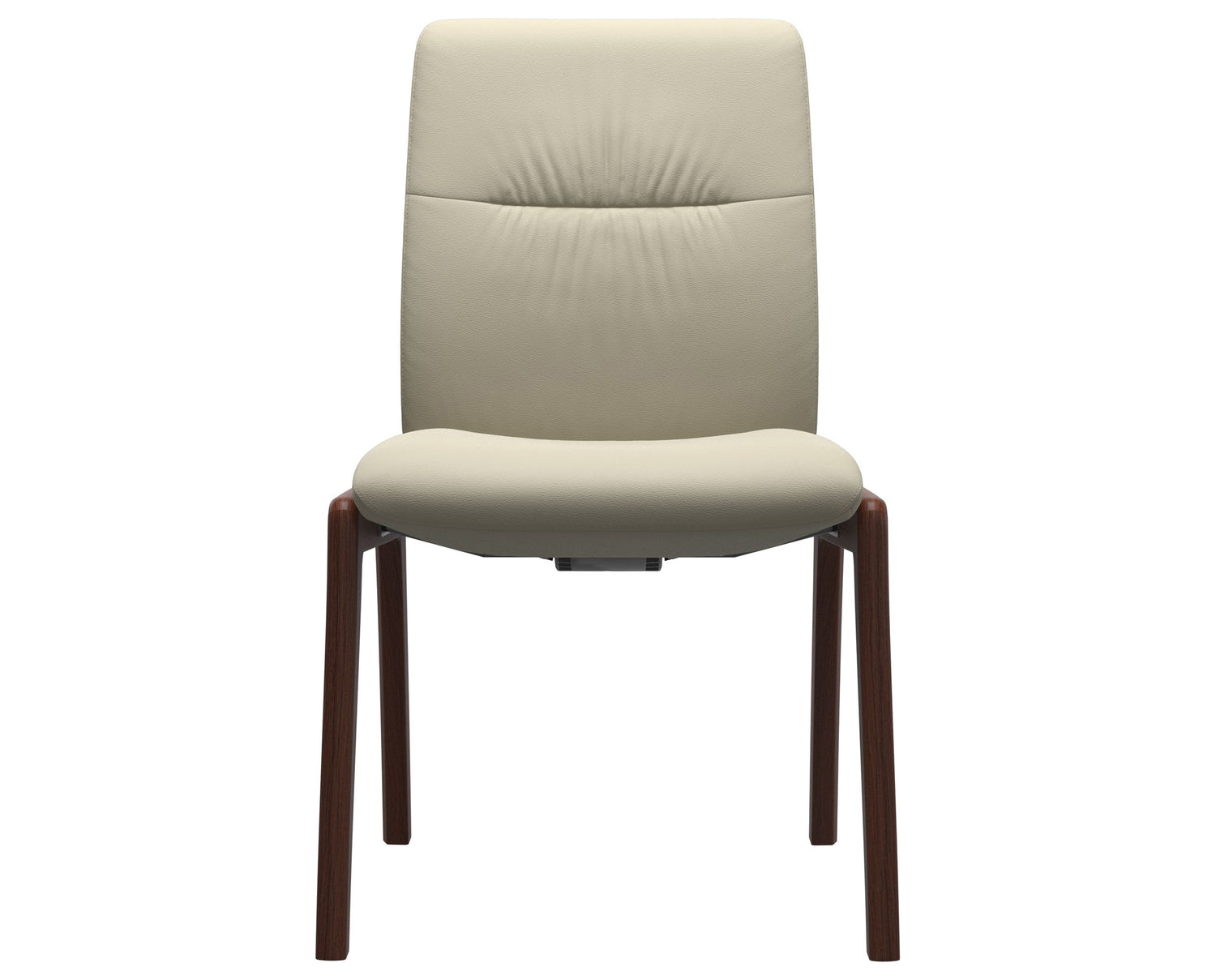 Paloma Leather Light Grey & Walnut Base | Stressless Mint Low Back D100 Dining Chair | Valley Ridge Furniture