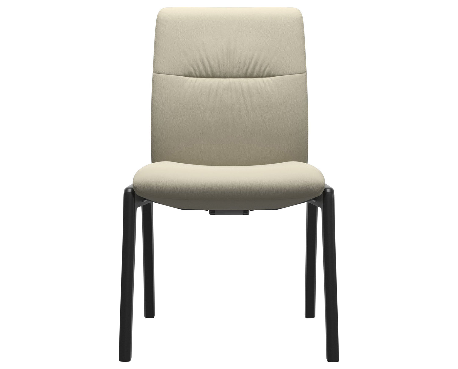 Paloma Leather Light Grey & Black Base | Stressless Mint Low Back D100 Dining Chair | Valley Ridge Furniture