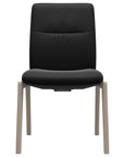 Paloma Leather Black and Whitewash Base | Stressless Mint Low Back D100 Dining Chair | Valley Ridge Furniture
