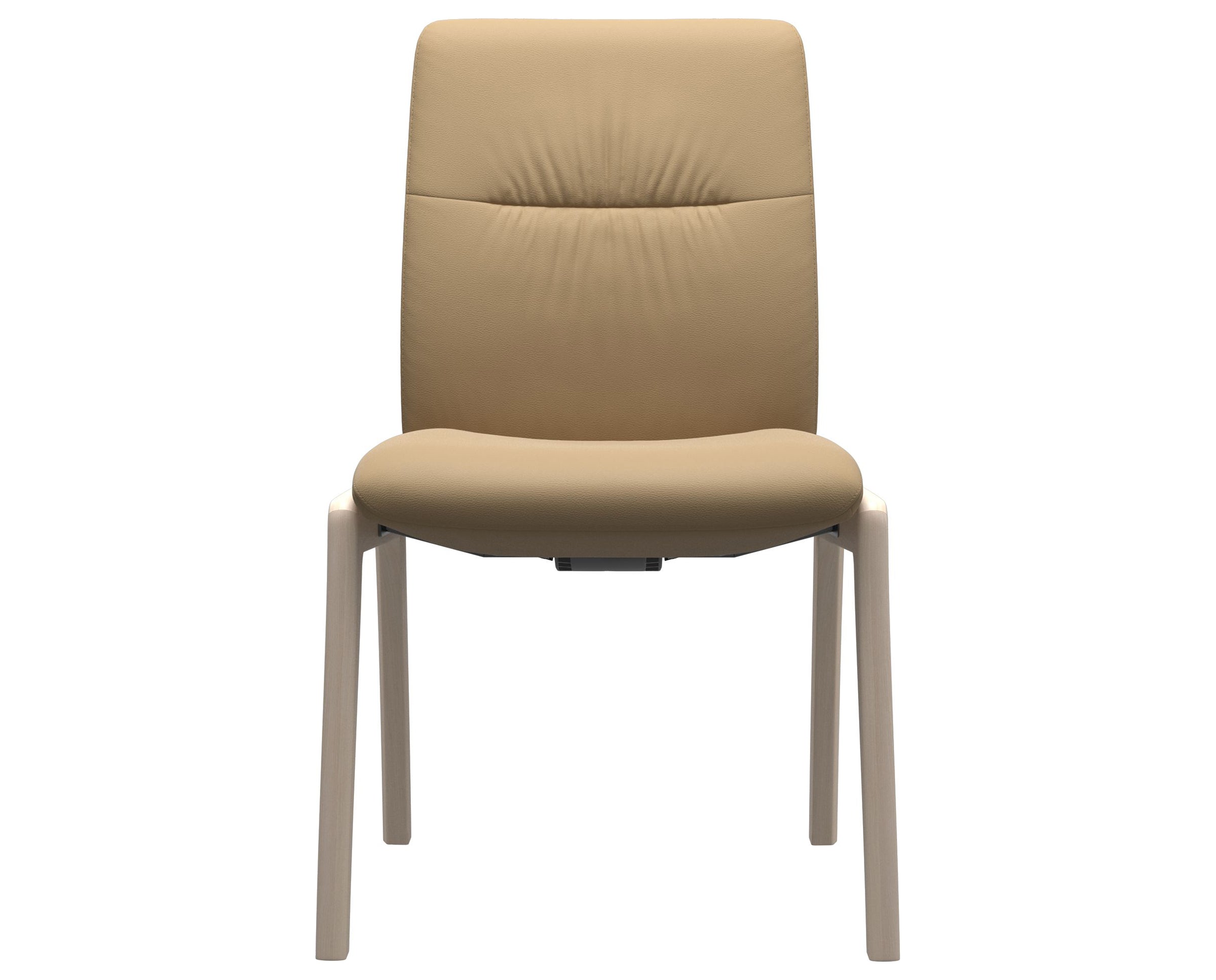 Paloma Leather Sand and Whitewash Base | Stressless Mint Low Back D100 Dining Chair | Valley Ridge Furniture