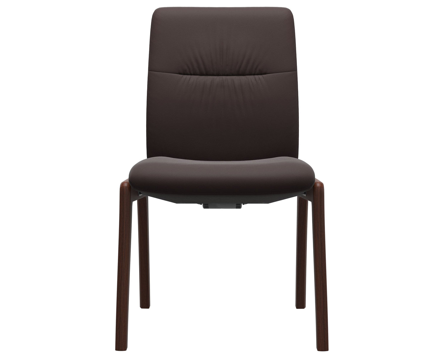 Paloma Leather Chocolate & Walnut Base | Stressless Mint Low Back D100 Dining Chair | Valley Ridge Furniture