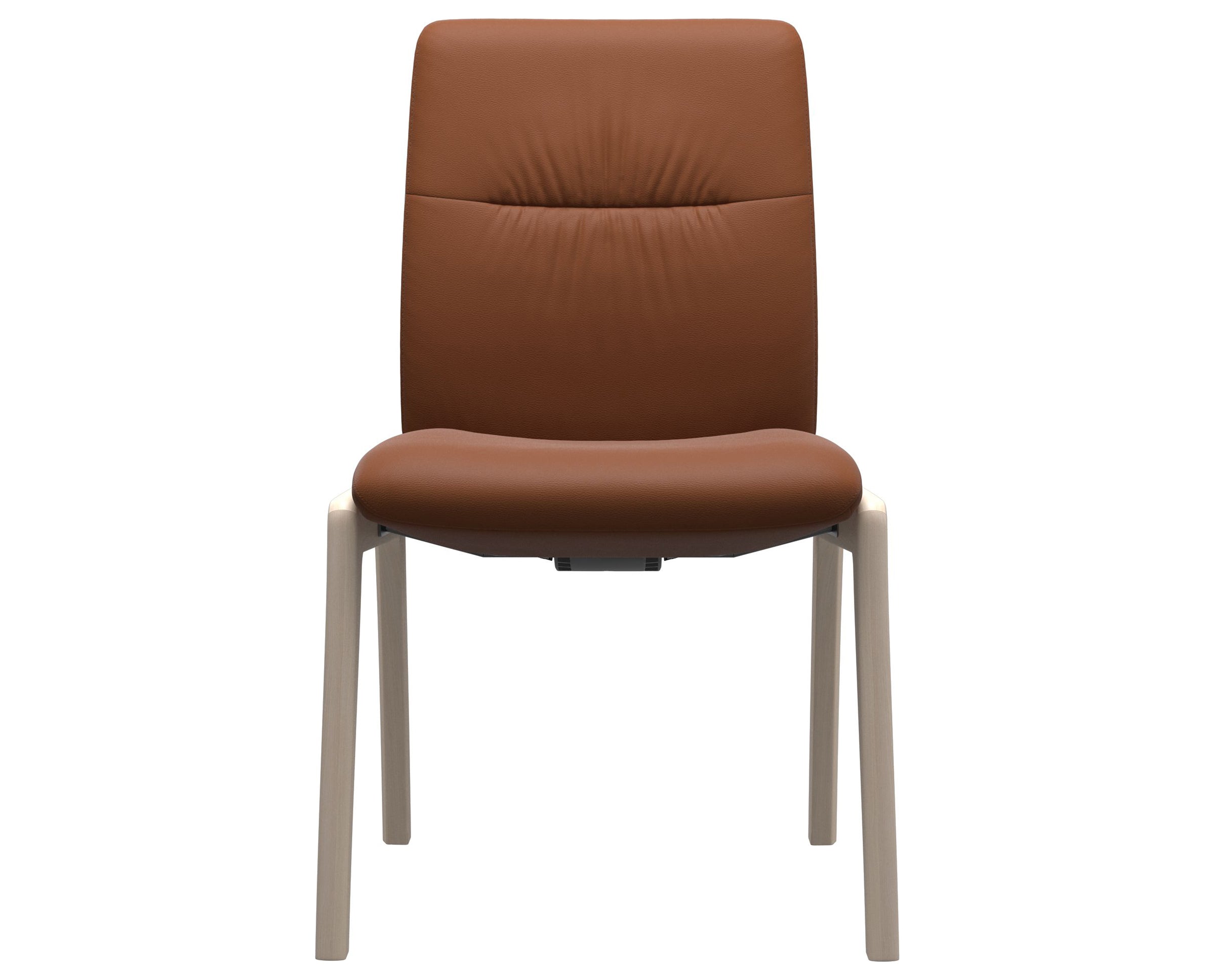 Paloma Leather New Cognac and Whitewash Base | Stressless Mint Low Back D100 Dining Chair | Valley Ridge Furniture