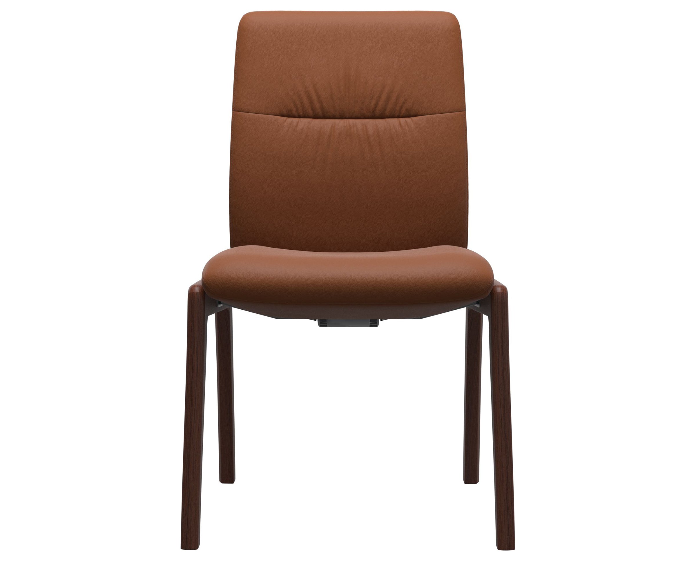 Paloma Leather New Cognac and Walnut Base | Stressless Mint Low Back D100 Dining Chair | Valley Ridge Furniture