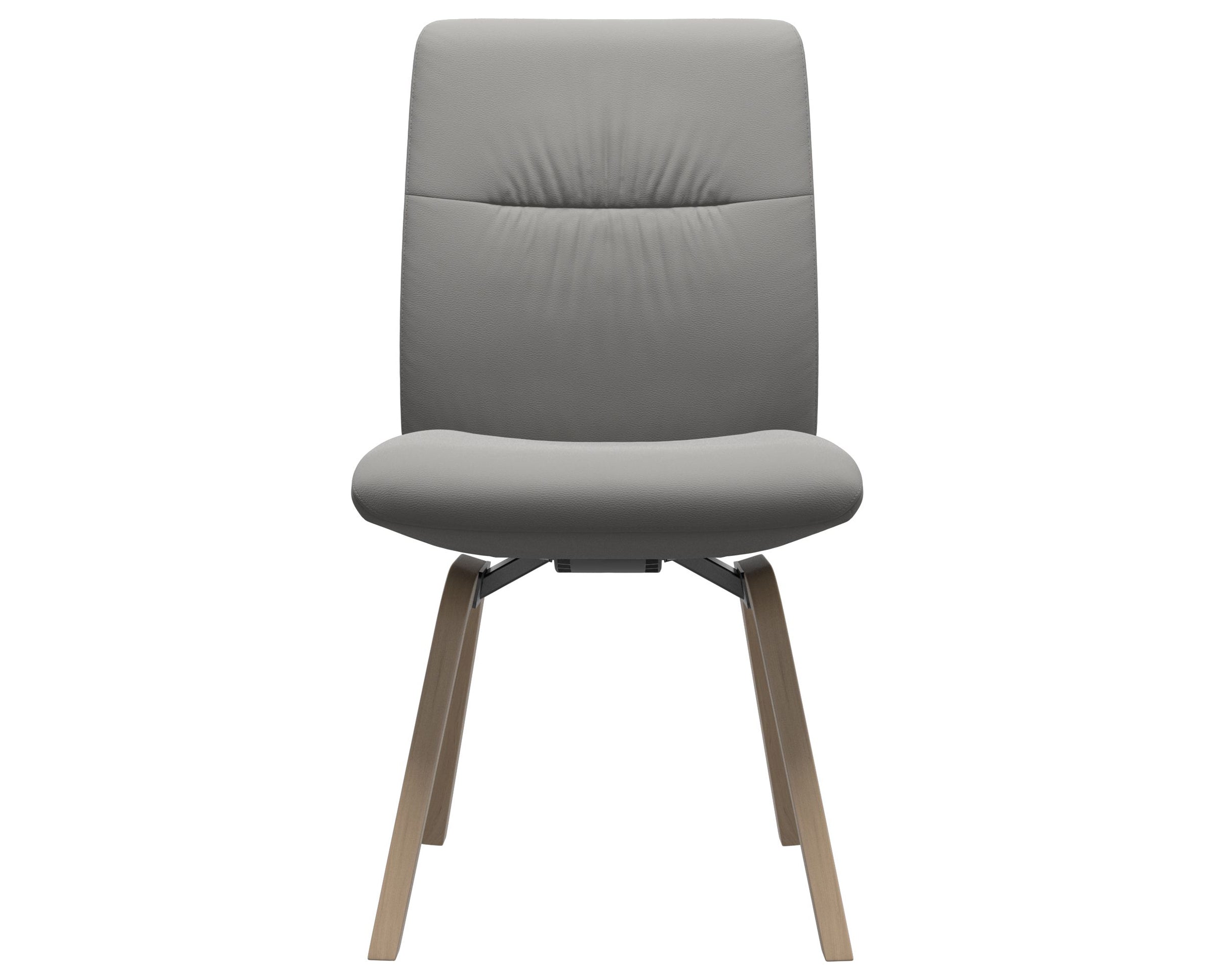 Paloma Leather Silver Grey and Natural Base | Stressless Mint Low Back D200 Dining Chair | Valley Ridge Furniture