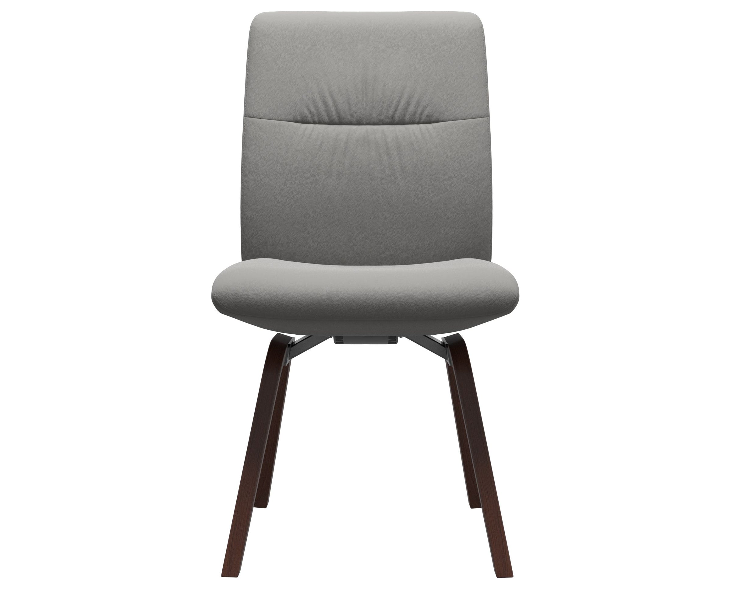 Paloma Leather Silver Grey and Walnut Base | Stressless Mint Low Back D200 Dining Chair | Valley Ridge Furniture