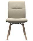 Paloma Leather Light Grey and Natural Base | Stressless Mint Low Back D200 Dining Chair | Valley Ridge Furniture