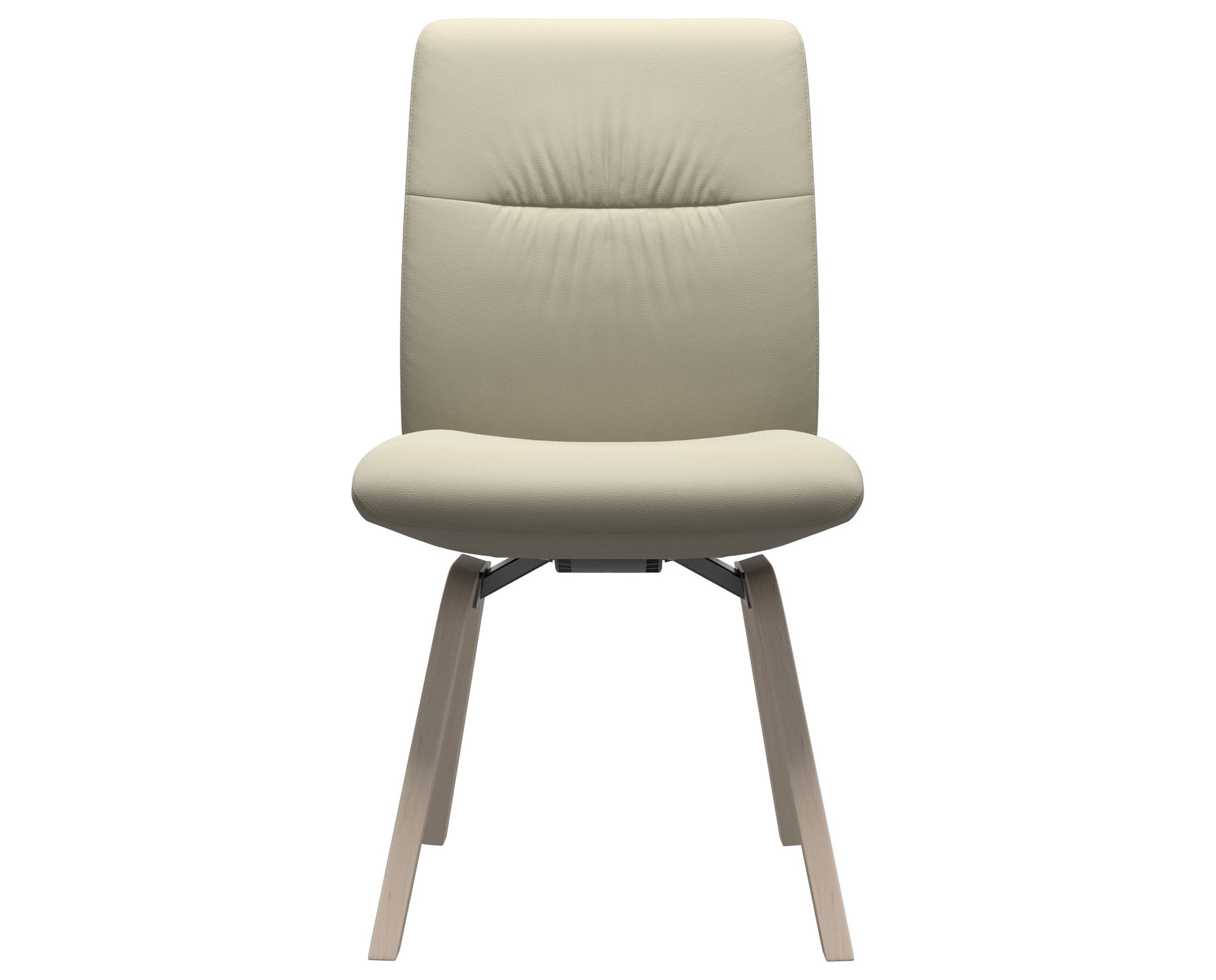 Paloma Leather Light Grey and Whitewash Base | Stressless Mint Low Back D200 Dining Chair | Valley Ridge Furniture