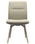 Paloma Leather Light Grey and Whitewash Base | Stressless Mint Low Back D200 Dining Chair | Valley Ridge Furniture