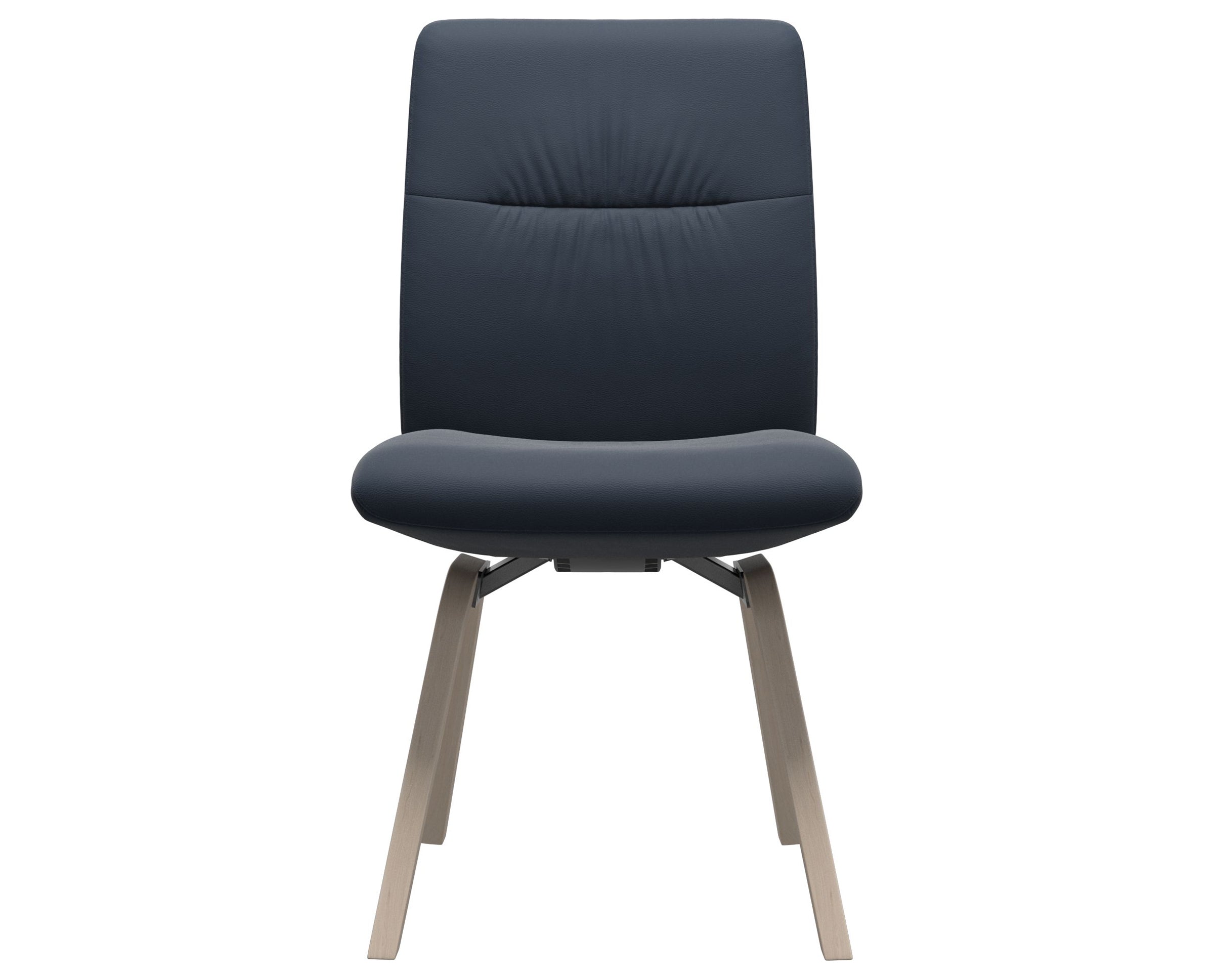 Paloma Leather Oxford Blue and Whitewash Base | Stressless Mint Low Back D200 Dining Chair | Valley Ridge Furniture