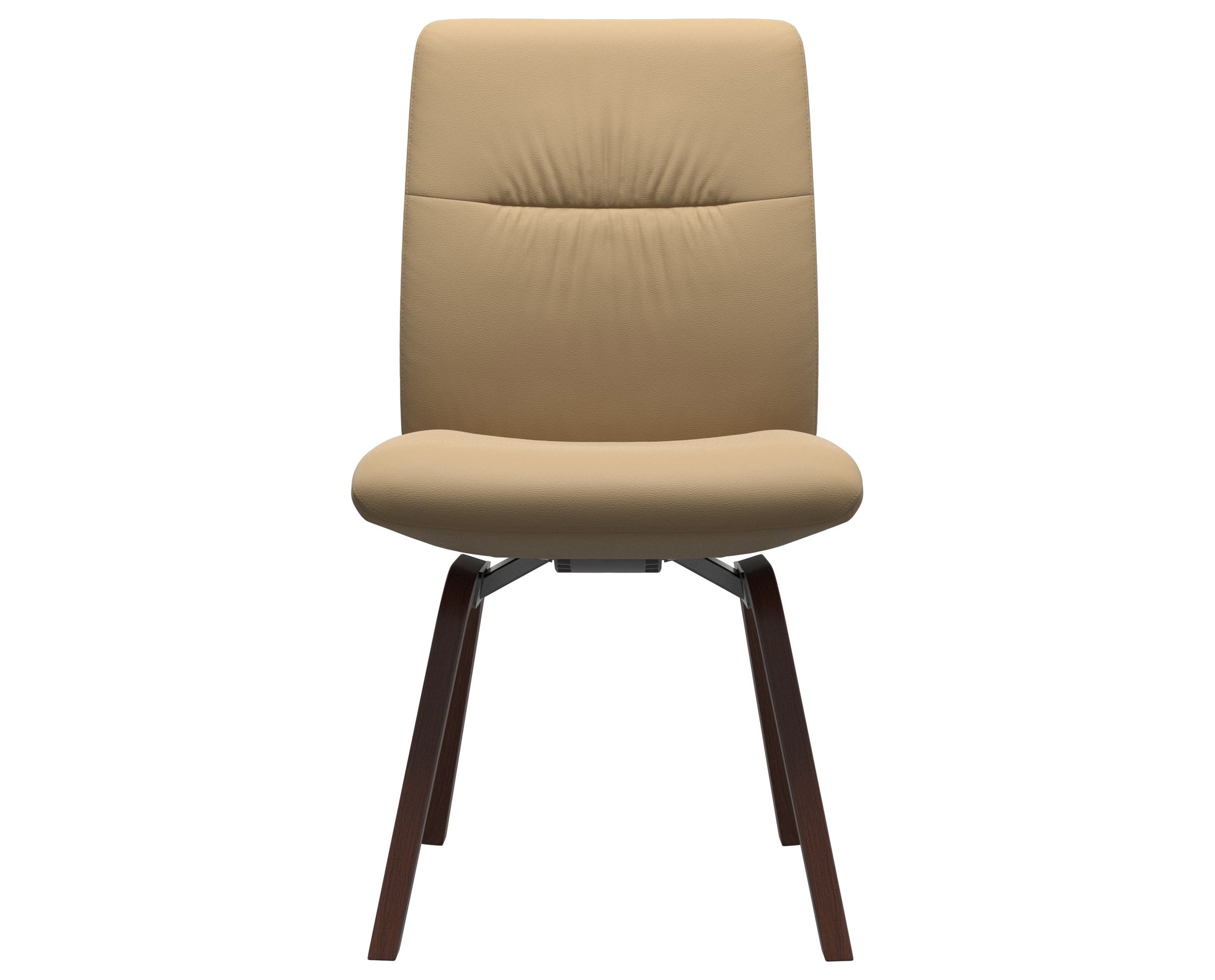 Paloma Leather Sand and Walnut Base | Stressless Mint Low Back D200 Dining Chair | Valley Ridge Furniture