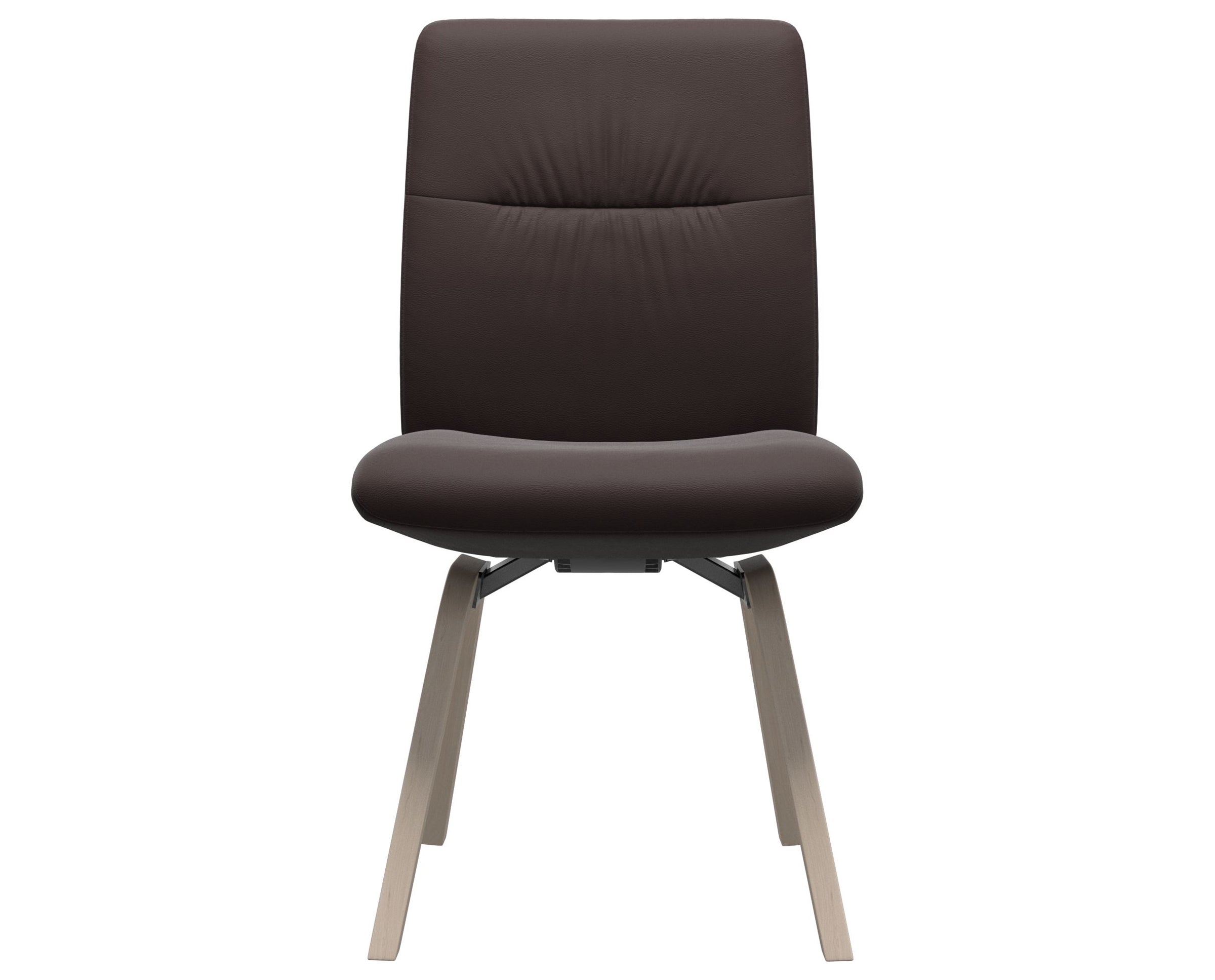 Paloma Leather Chocolate and Whitewash Base | Stressless Mint Low Back D200 Dining Chair | Valley Ridge Furniture