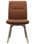 Paloma Leather New Cognac and Natural Base | Stressless Mint Low Back D200 Dining Chair | Valley Ridge Furniture