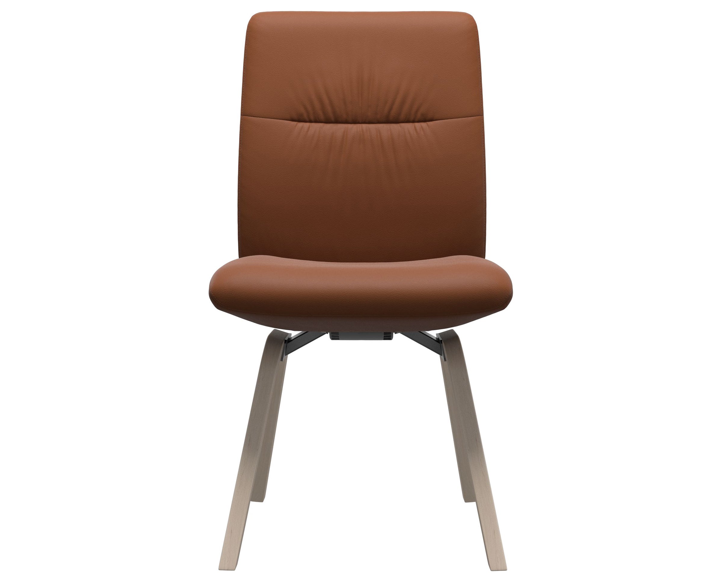 Paloma Leather New Cognac and Whitewash Base | Stressless Mint Low Back D200 Dining Chair | Valley Ridge Furniture