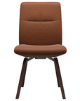 Paloma Leather New Cognac and Walnut Base | Stressless Mint Low Back D200 Dining Chair | Valley Ridge Furniture