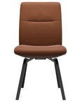 Paloma Leather New Cognac and Black Base | Stressless Mint Low Back D200 Dining Chair | Valley Ridge Furniture