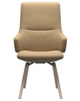 Paloma Leather Sand and Whitewash Base | Stressless Mint High Back D200 Dining Chair w/Arms | Valley Ridge Furniture