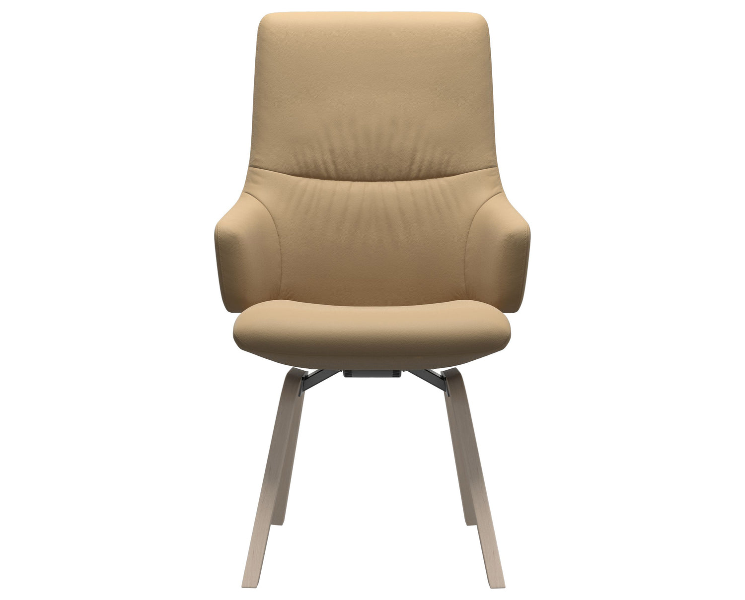 Paloma Leather Sand & Whitewash Base | Stressless Mint High Back D200 Dining Chair w/Arms | Valley Ridge Furniture