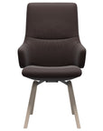 Paloma Leather Chocolate and Whitewash Base | Stressless Mint High Back D200 Dining Chair w/Arms | Valley Ridge Furniture