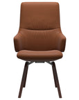 Paloma Leather New Cognac and Walnut Base | Stressless Mint High Back D200 Dining Chair w/Arms | Valley Ridge Furniture