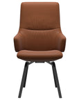 Paloma Leather New Cognac and Black Base | Stressless Mint High Back D200 Dining Chair w/Arms | Valley Ridge Furniture