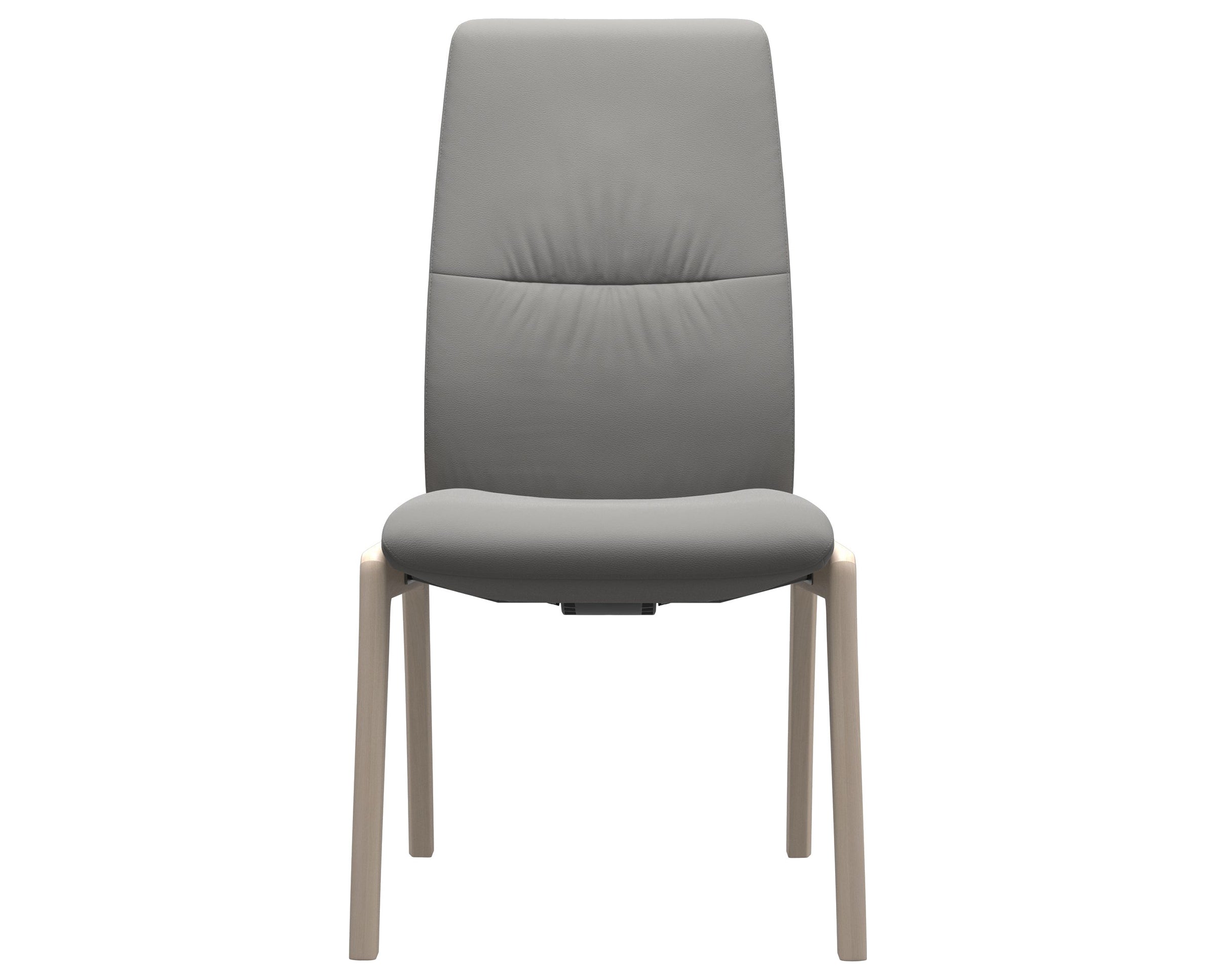 Paloma Leather Silver Grey and Whitewash Base | Stressless Mint High Back D100 Dining Chair | Valley Ridge Furniture