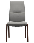 Paloma Leather Silver Grey and Walnut Base | Stressless Mint High Back D100 Dining Chair | Valley Ridge Furniture