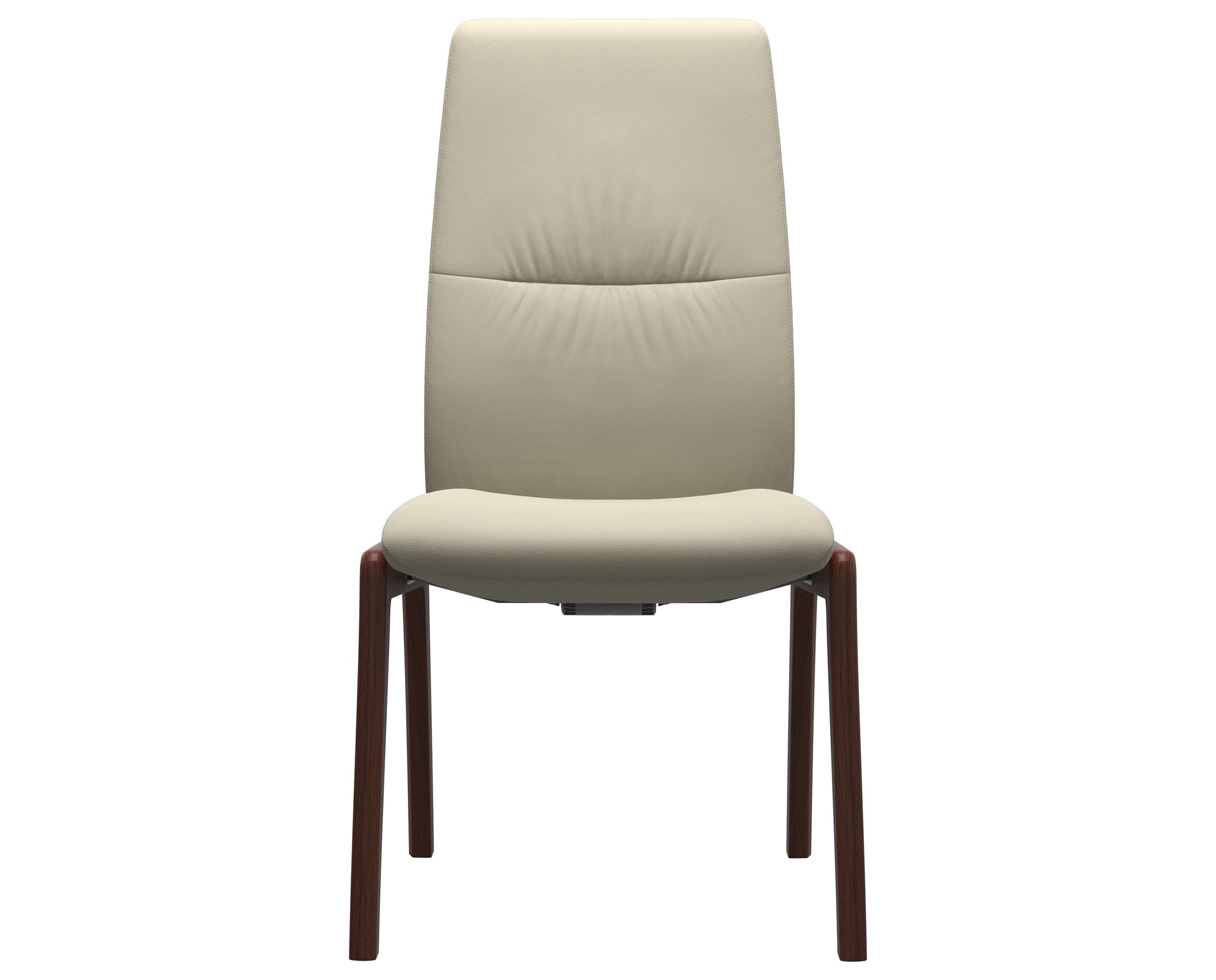 Paloma Leather Light Grey and Walnut Base | Stressless Mint High Back D100 Dining Chair | Valley Ridge Furniture