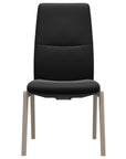 Paloma Leather Black and Whitewash Base | Stressless Mint High Back D100 Dining Chair | Valley Ridge Furniture