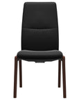 Paloma Leather Black and Walnut Base | Stressless Mint High Back D100 Dining Chair | Valley Ridge Furniture