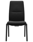 Paloma Leather Black and Black Base | Stressless Mint High Back D100 Dining Chair | Valley Ridge Furniture
