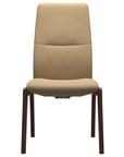 Paloma Leather Sand and Walnut Base | Stressless Mint High Back D100 Dining Chair | Valley Ridge Furniture